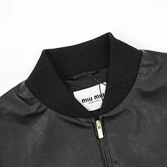 Miu Miu Fleece-Lined Wool Blend Jacket Beige Outerwear - 5