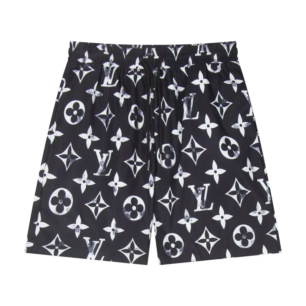 Louis Vuitton Monogram Print Drawstring Shorts