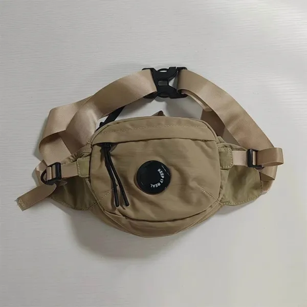 Design Belt Bag Beige with 'Keep It Real' Patch - 1
