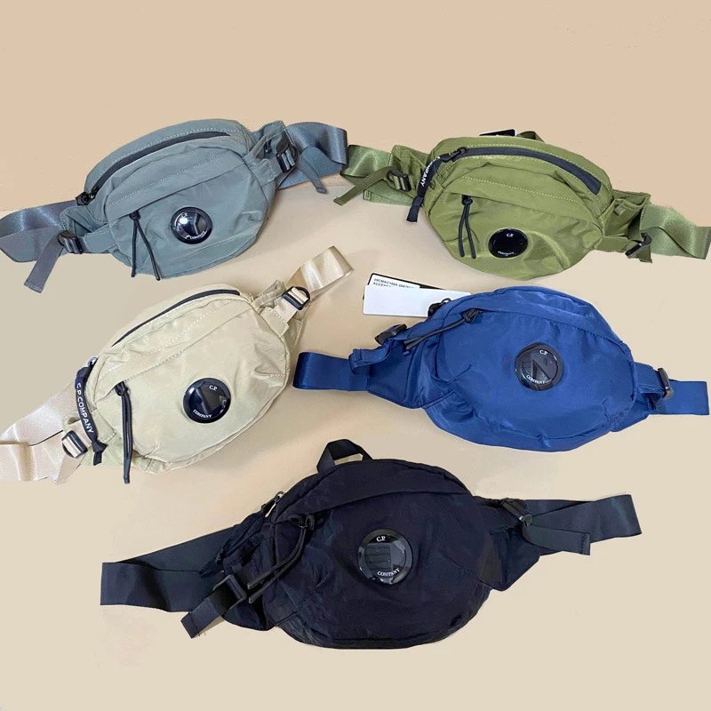 C.P. Company Crossbody Bags Nylon waist bag with circular logo lens image 1