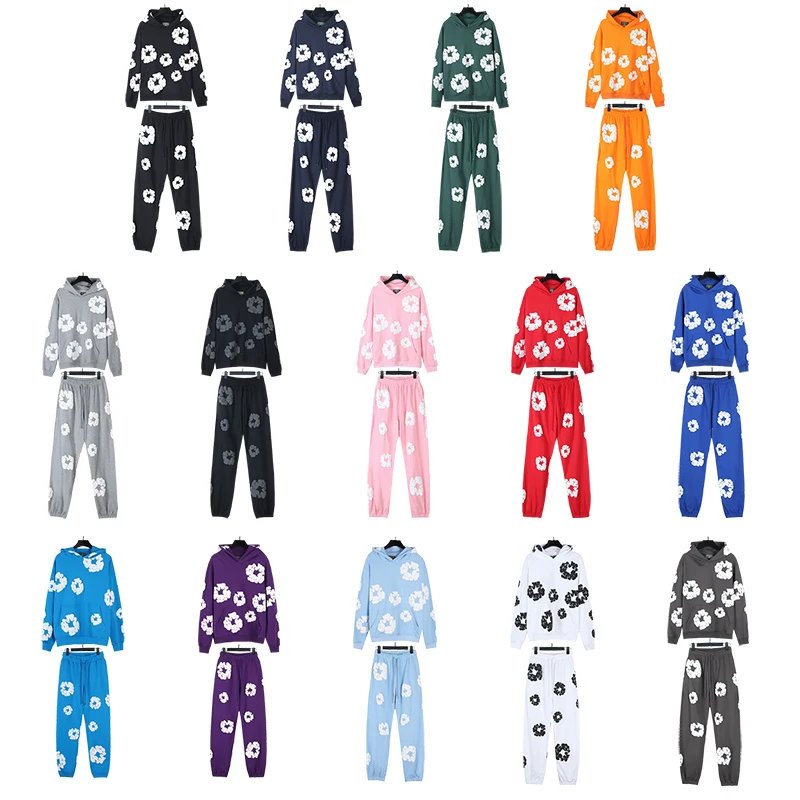 DENIM TEARS Floral Print Hoodi