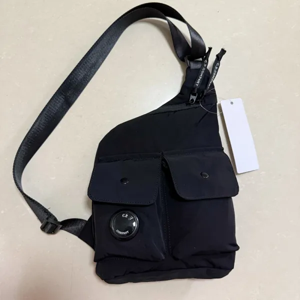 C.P. Company Goggle Pocket Crossbody Bag Black - 1
