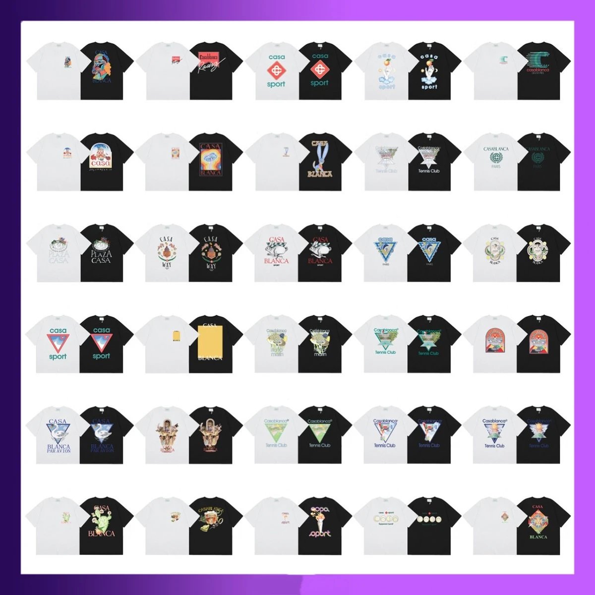 Casablanca T-Shirt Tee [40 sty
