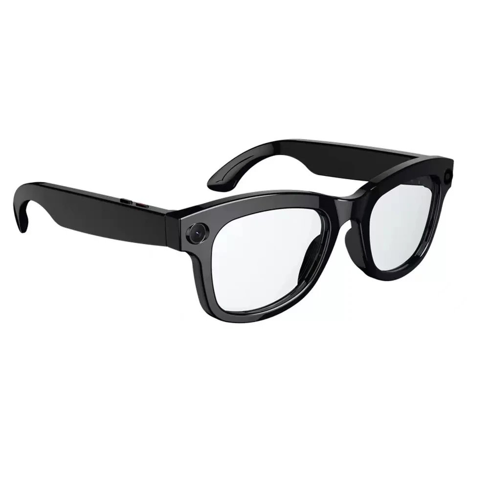 Other Square-Frame Acetate Eyeglasses Black Clear