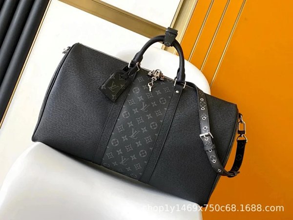 Louis Vuitton Keepall Bandoulière Monogram Eclipse Black Duffle Bag product listing in Litbuy spreadsheet finds