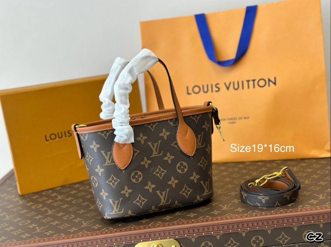 Louis Vuitton Monogram Canvas Mini Bucket Bag Brown Handbags