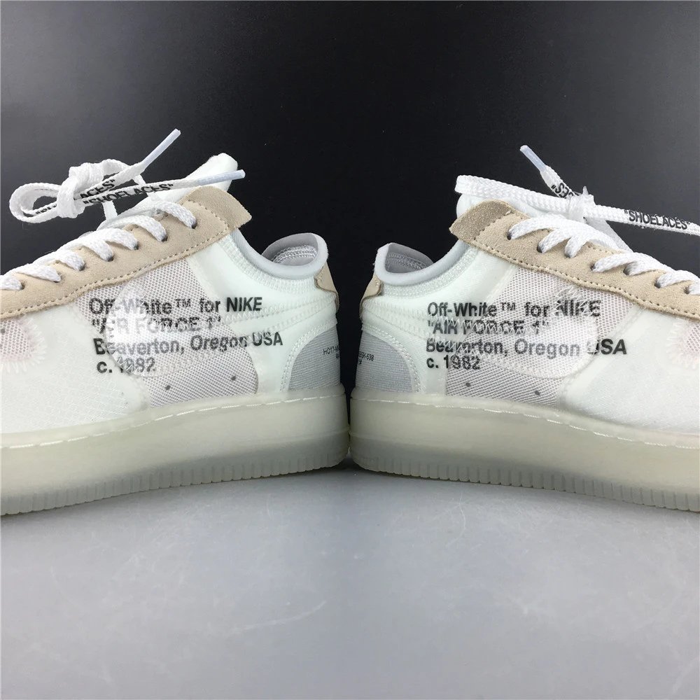 Nike x Off-White Air Force 1 Low Volt Green Sneakers - 10