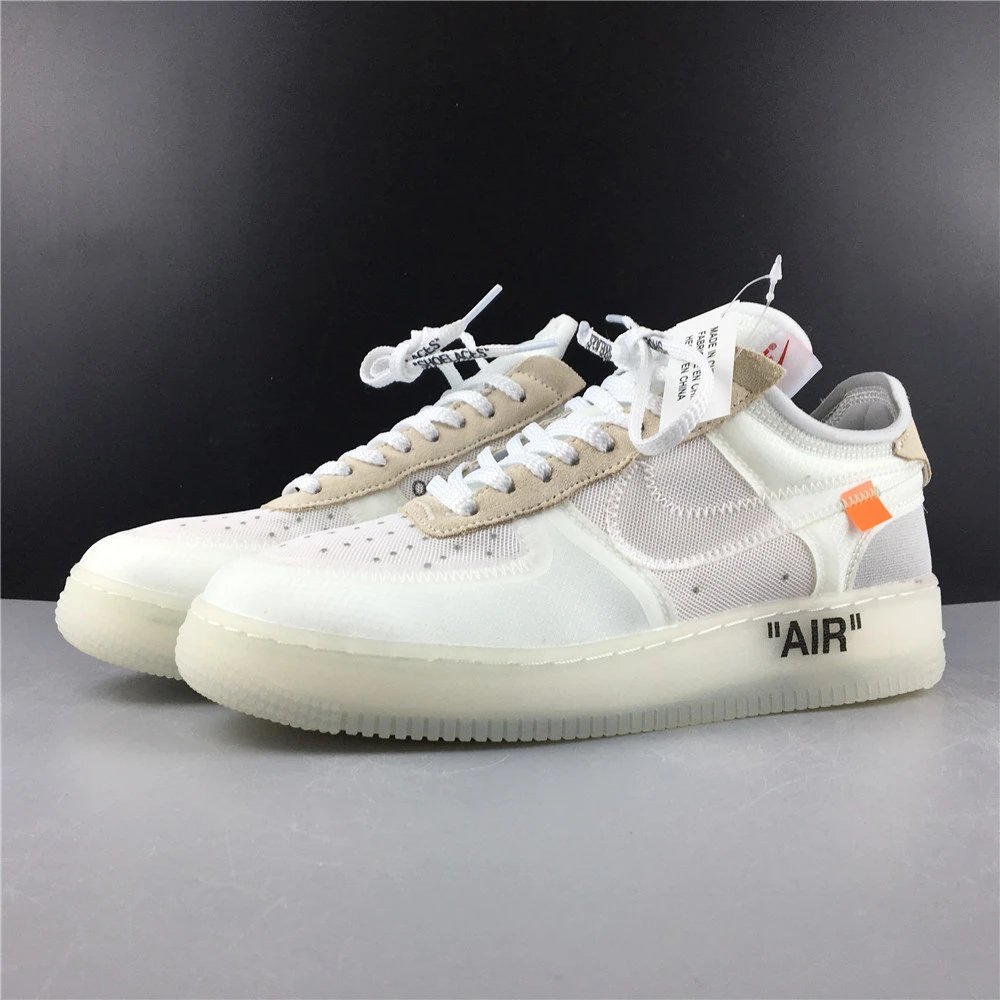 Nike x Off-White Air Force 1 Low Volt Green Sneakers - 3