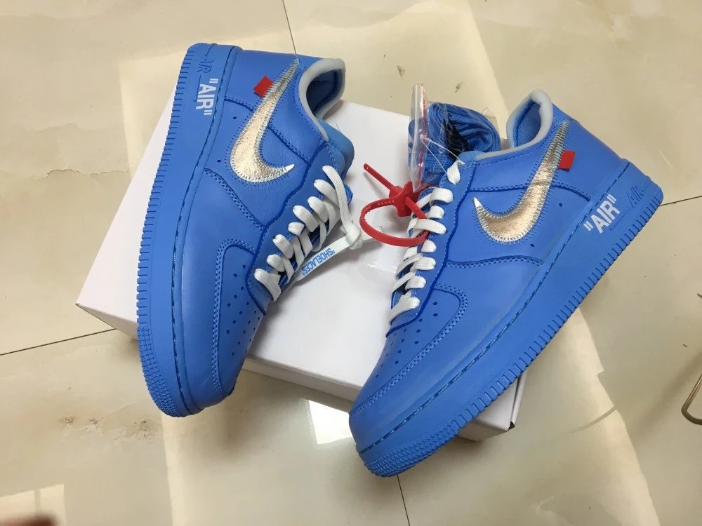 Nike x Off-White Air Force 1 Low Volt Green Sneakers - 5
