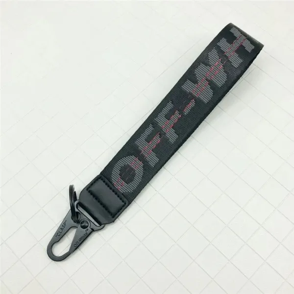 Off-White Industrial Belt Strap Yellow Keychain - 7