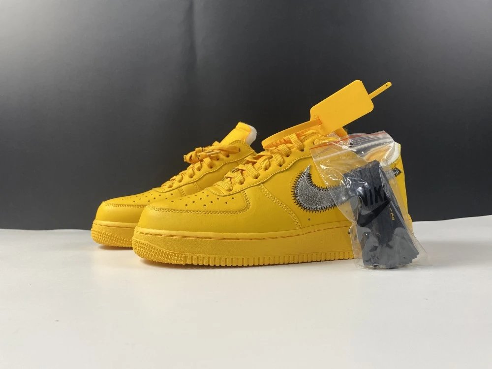 Nike x Off-White Air Force 1 Low Volt Green Sneakers - 7