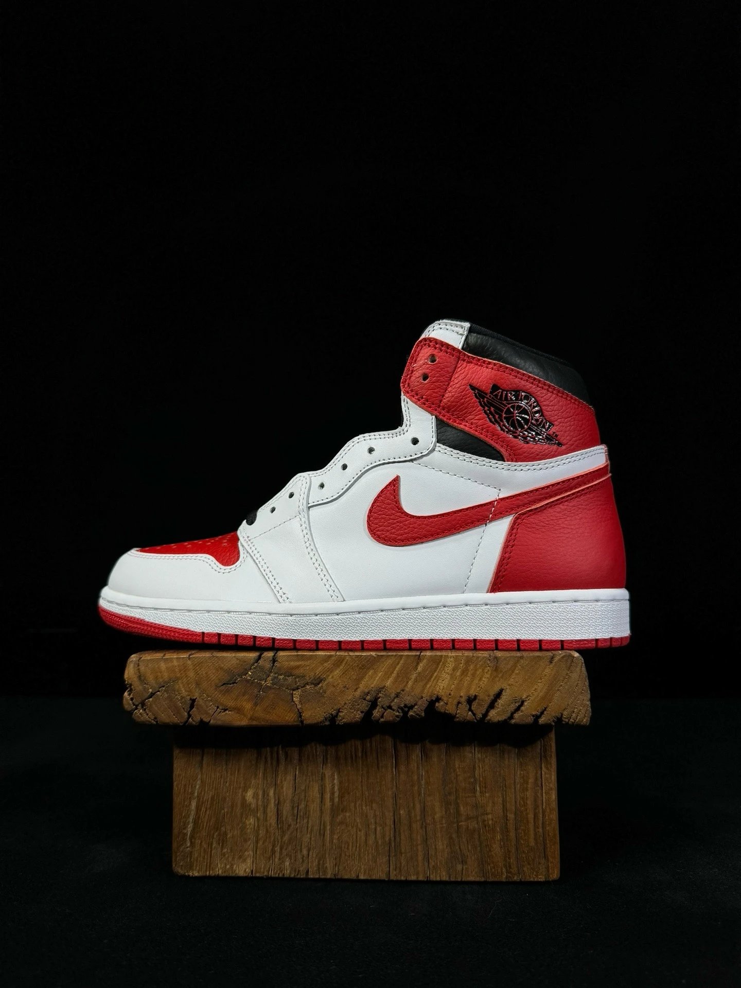 Air Jordan Retro Red White High Top Leather Sneakers