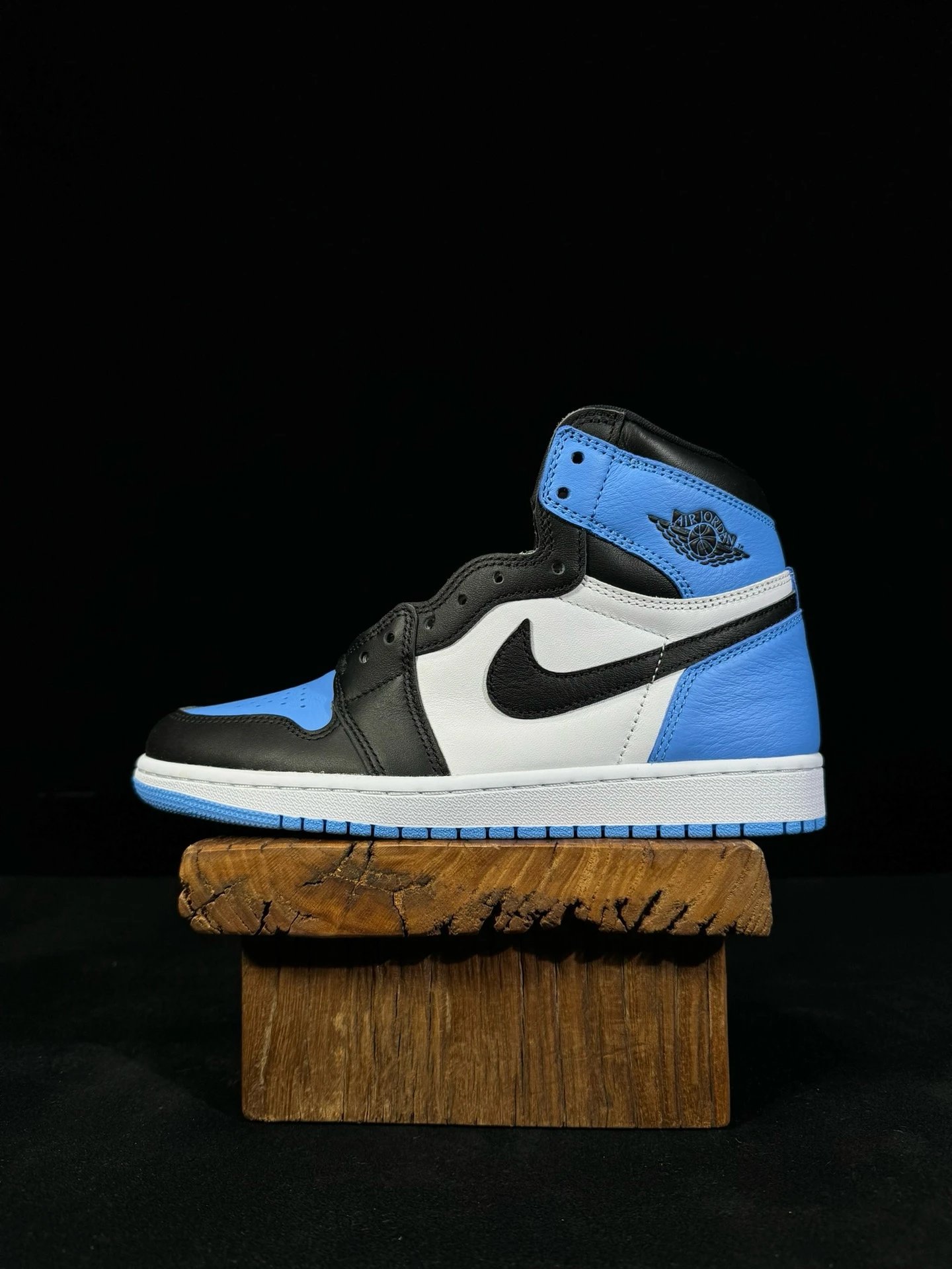 Air Jordan High Top Blue Black White Sneakers