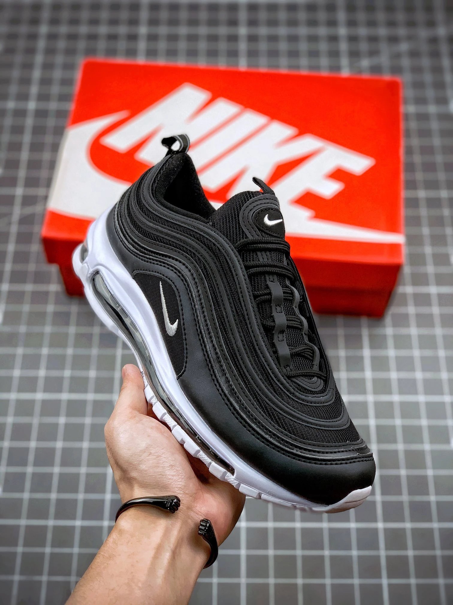 Nike Air Max 97 Black White Running Shoes