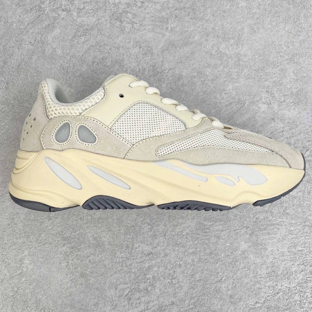 Yeezy 700 Cream Gray Suede Mesh Chunky Dad Sneakers