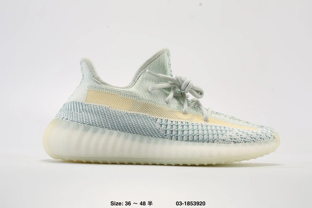 Yeezy 350 V2 Light Blue Grey Primeknit Boost Sneakers