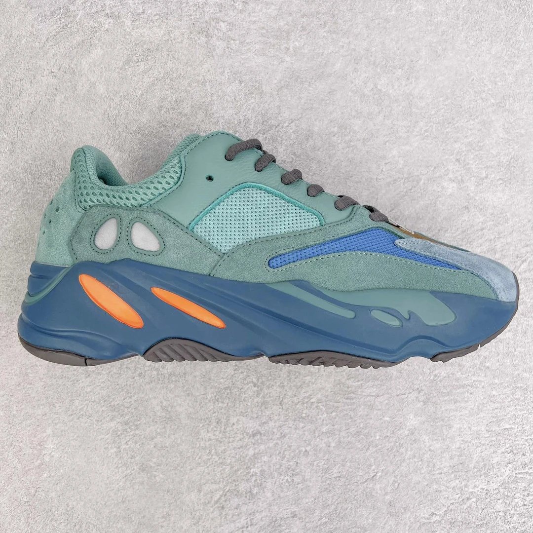 adidas Yeezy Boost 700 Teal Blue Orange Dad Sneakers