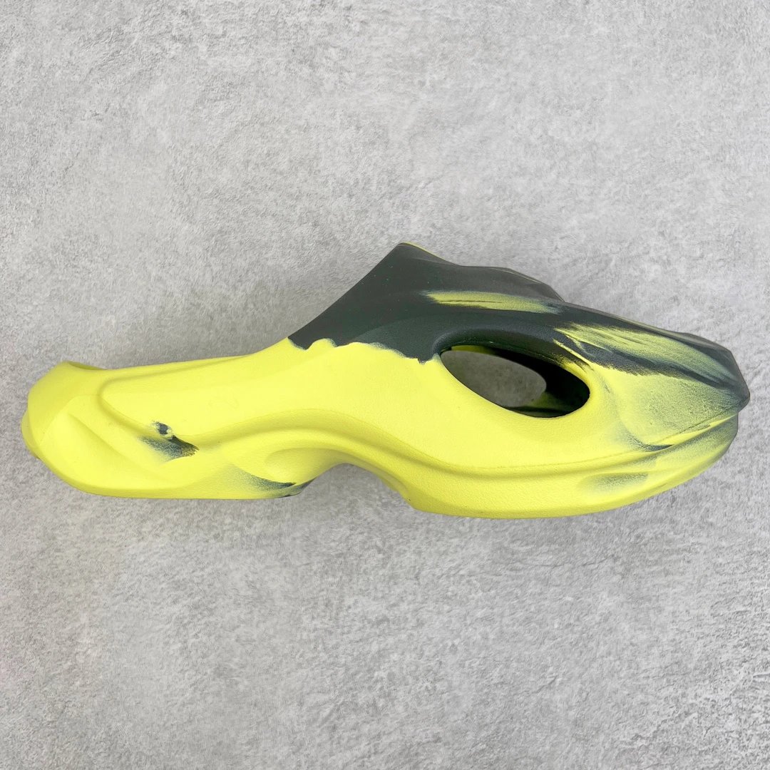 Yeezy Yellow Black Gradient Foam Slides Shoes