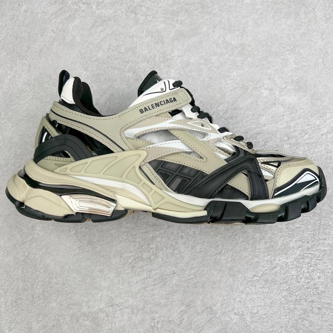 Balenciaga Track Grey Black Mesh Leather Sneakers