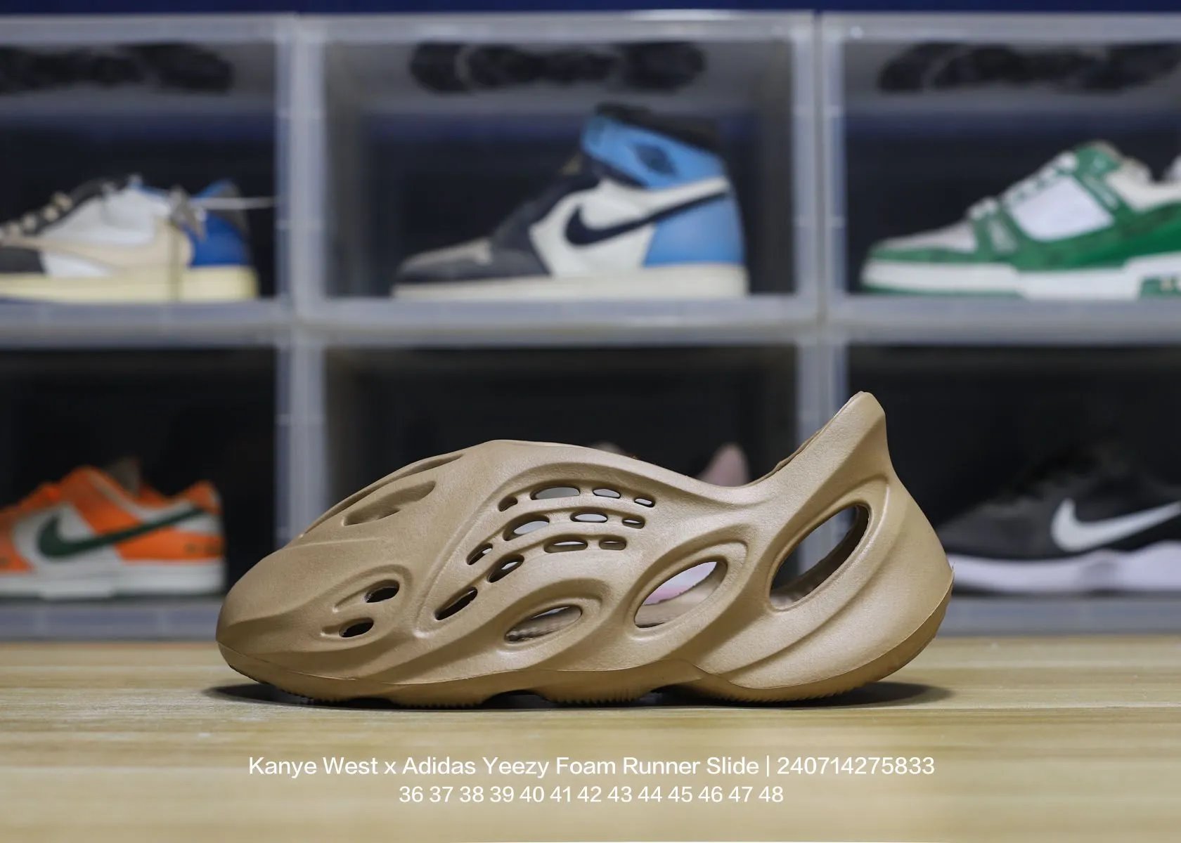 Yeezy Foam Runner Sand EVA Cutout Clogs Unisex Slides