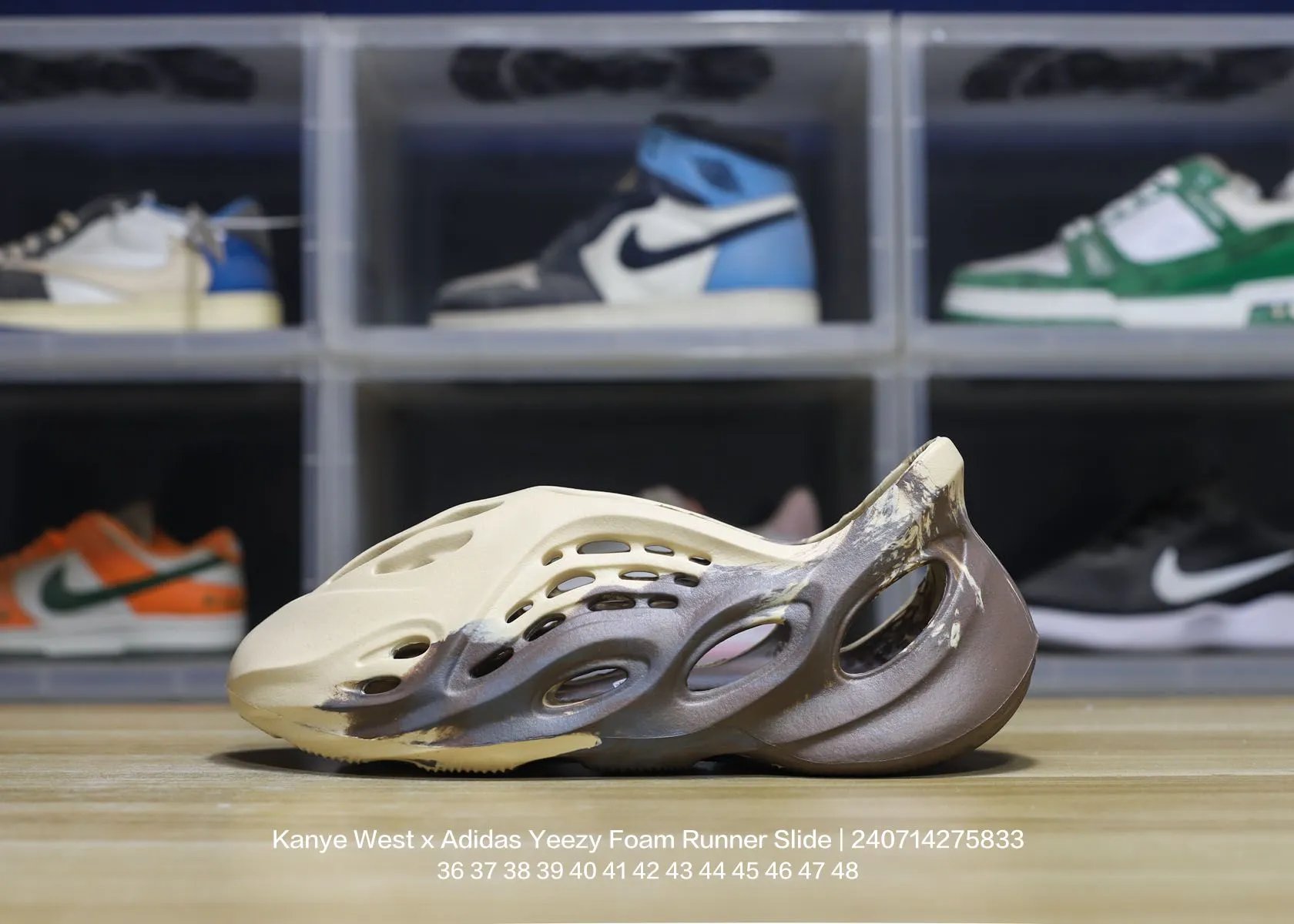 Yeezy Foam Runner Beige Gray Brown EVA Clogs Sandals