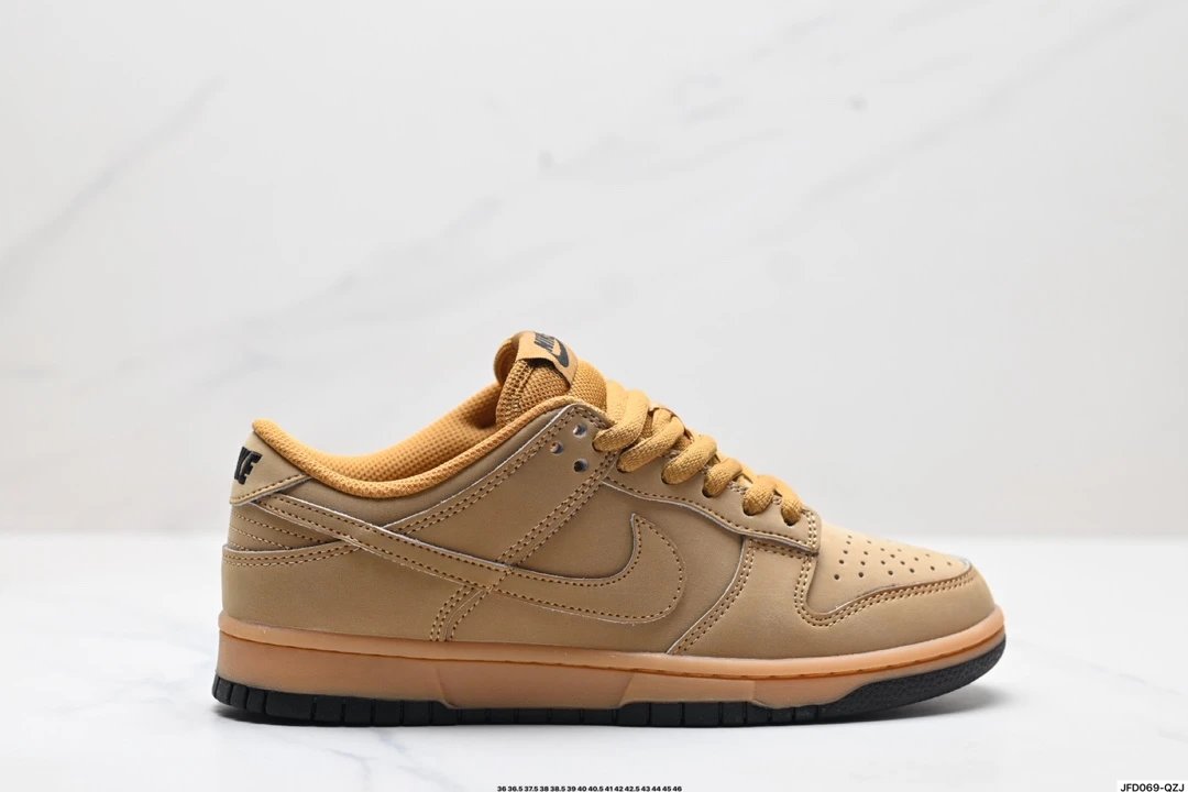 Nike Dunk Low Wheat Brown Suede Shoes