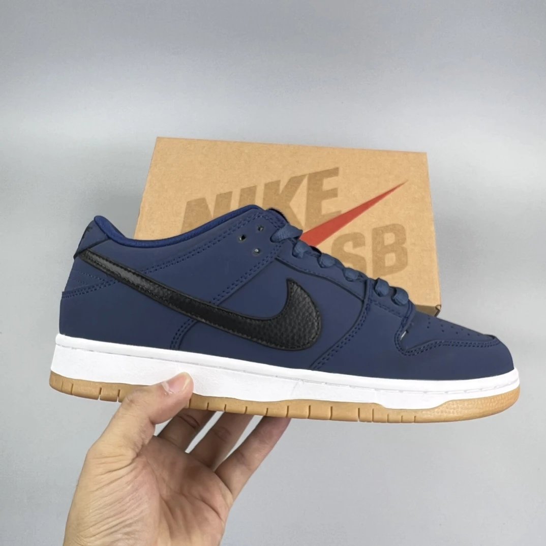 Nike SB Navy Blue Leather Skate Shoes