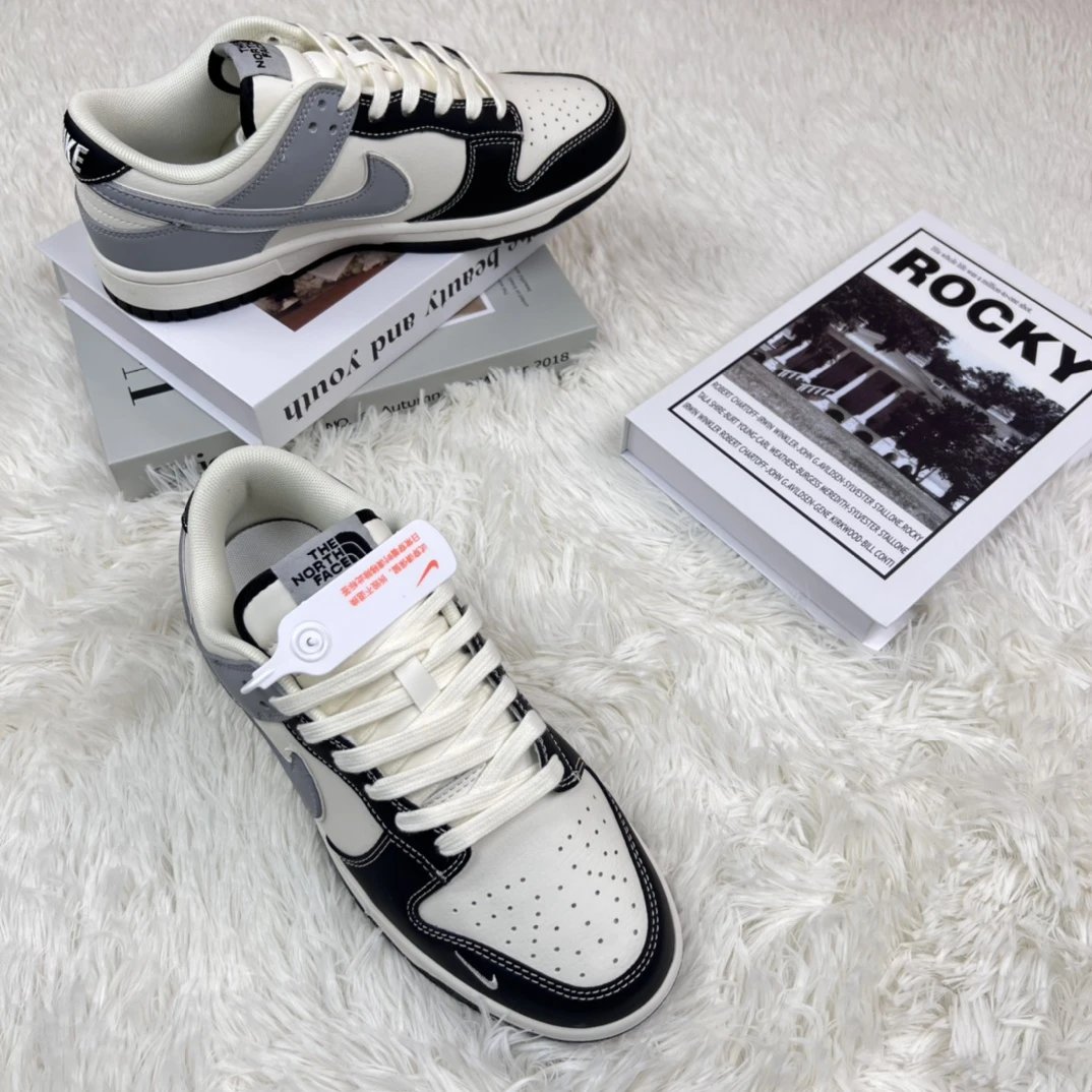Nike Dunk Low Black White Gray Sneakers Shoes
