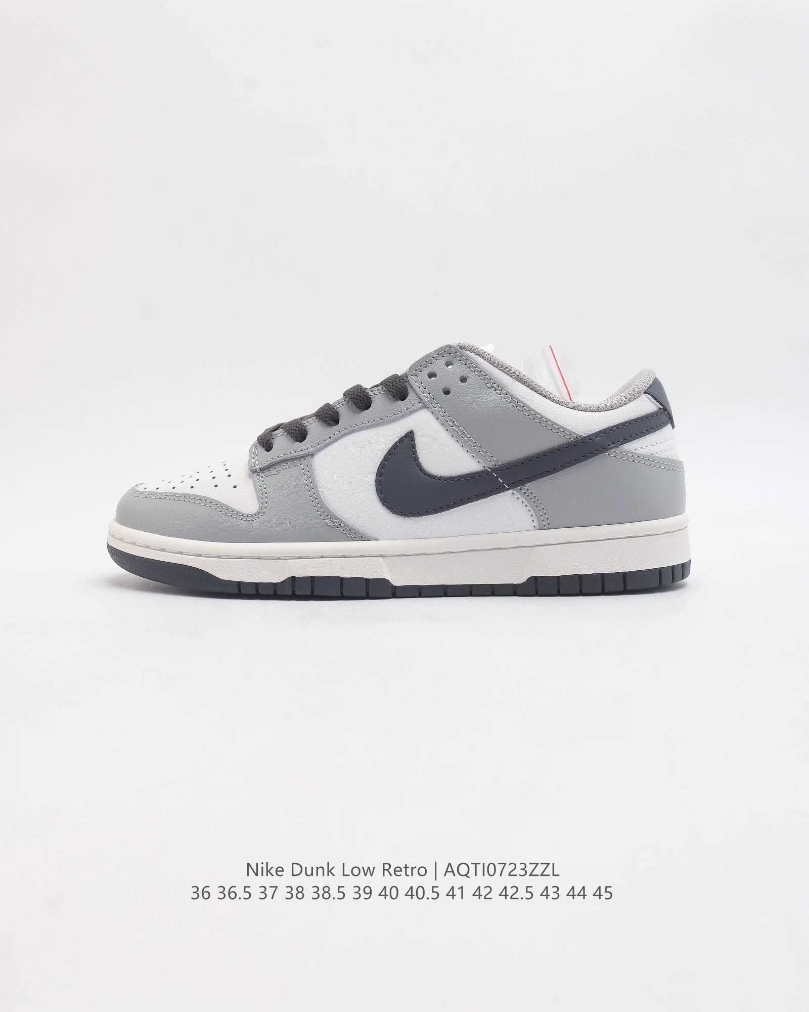 Nike Dunk Low Retro Gray White Skate Shoes