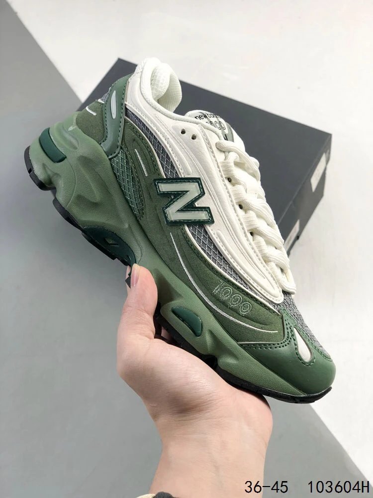 New Balance 1000 Olive Beige Retro Running Shoes