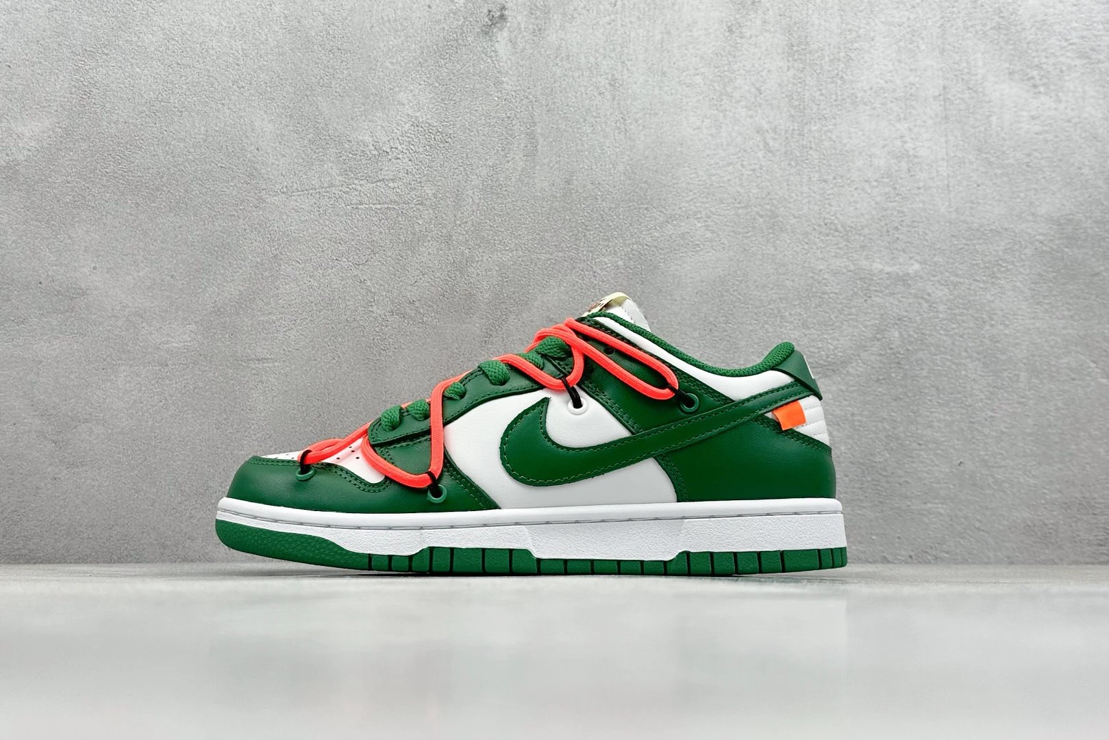 Nike Dunk Low Green White Leather Sneakers
