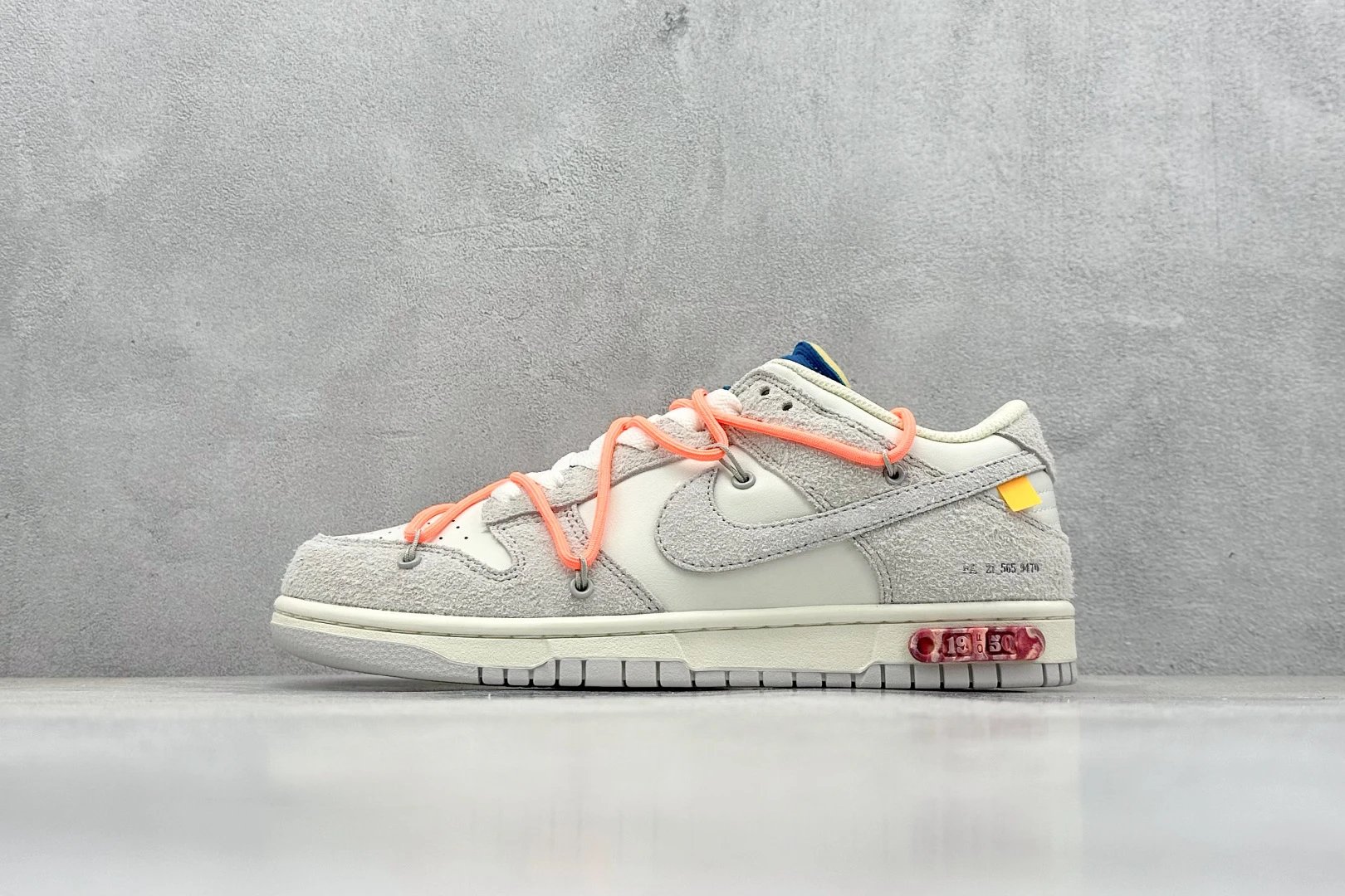 Nike Dunk Low Grey White Orange Sneakers