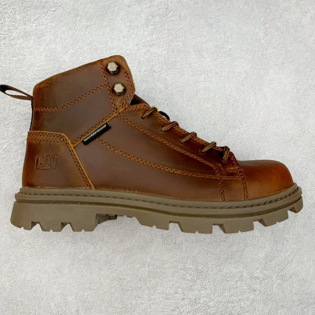 Caterpillar Classic Brown Waterproof Leather Work Boots