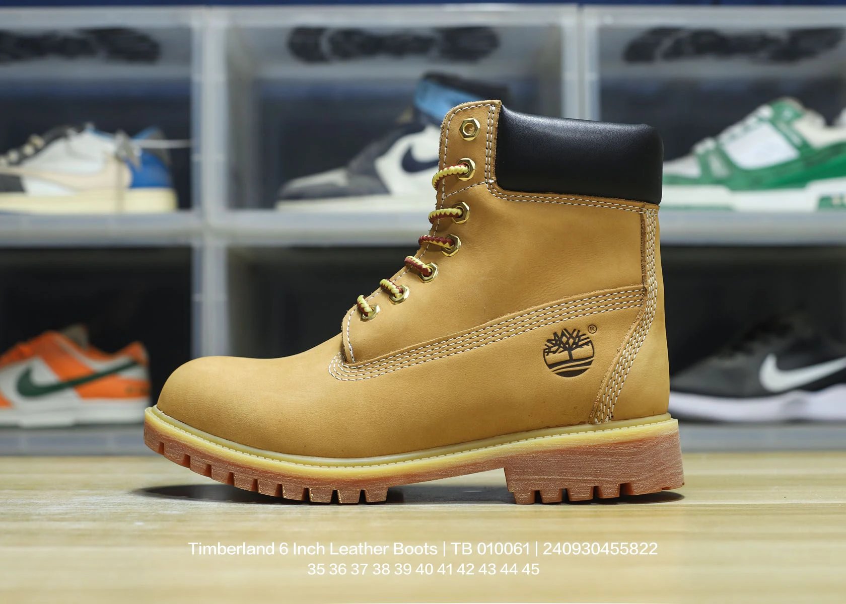 Timberland 6 Inch Wheat Waterproof Leather Boots