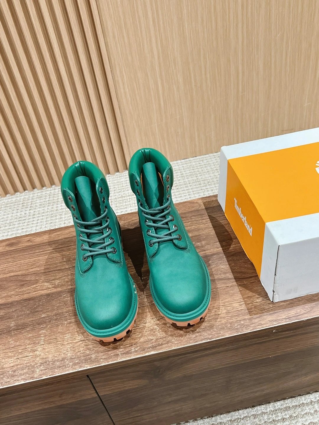 Timberland Classic Green Waterproof Leather Boots Unisex