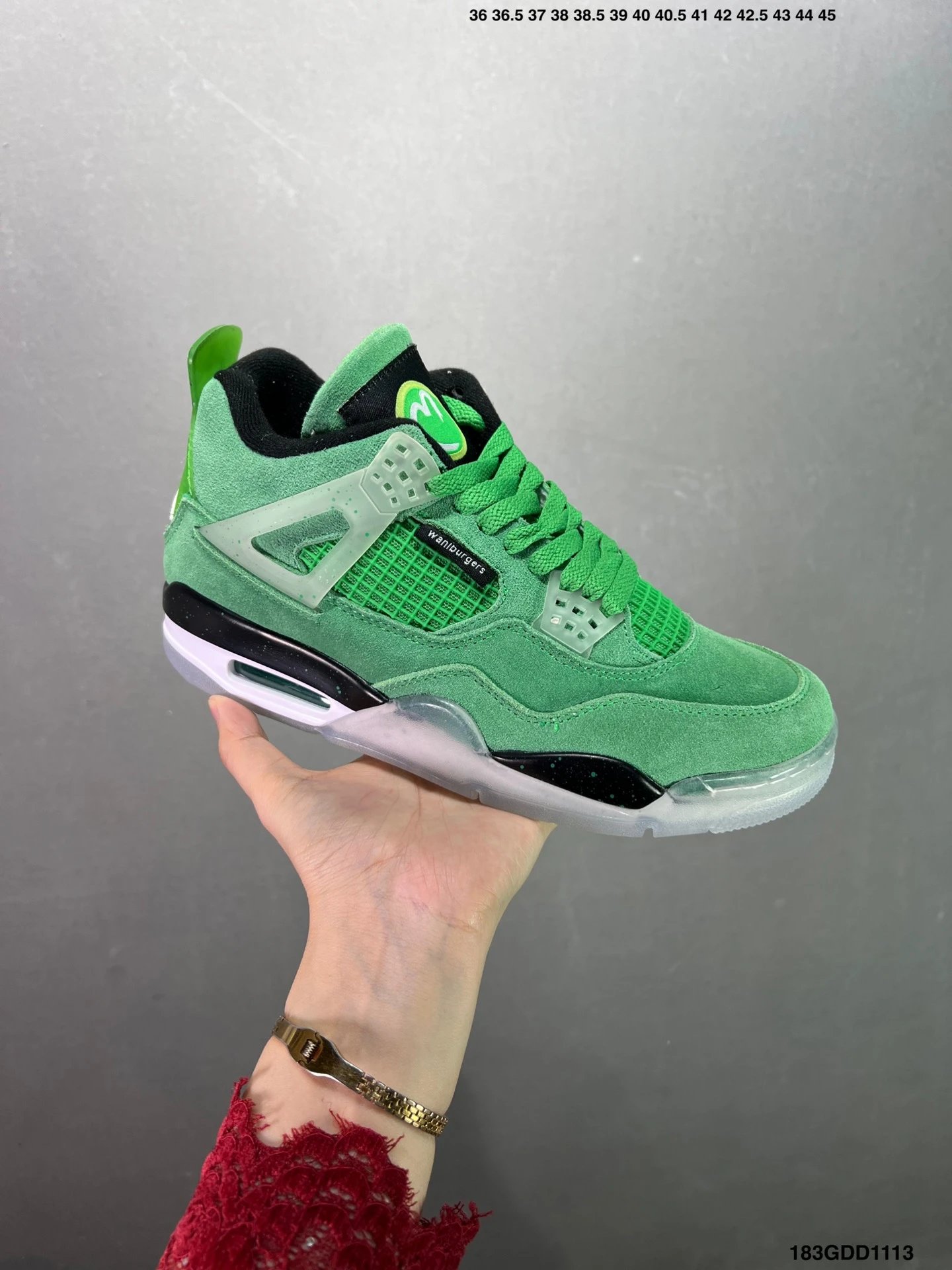 Air Jordan Green Suede Retro Street Style Sneakers