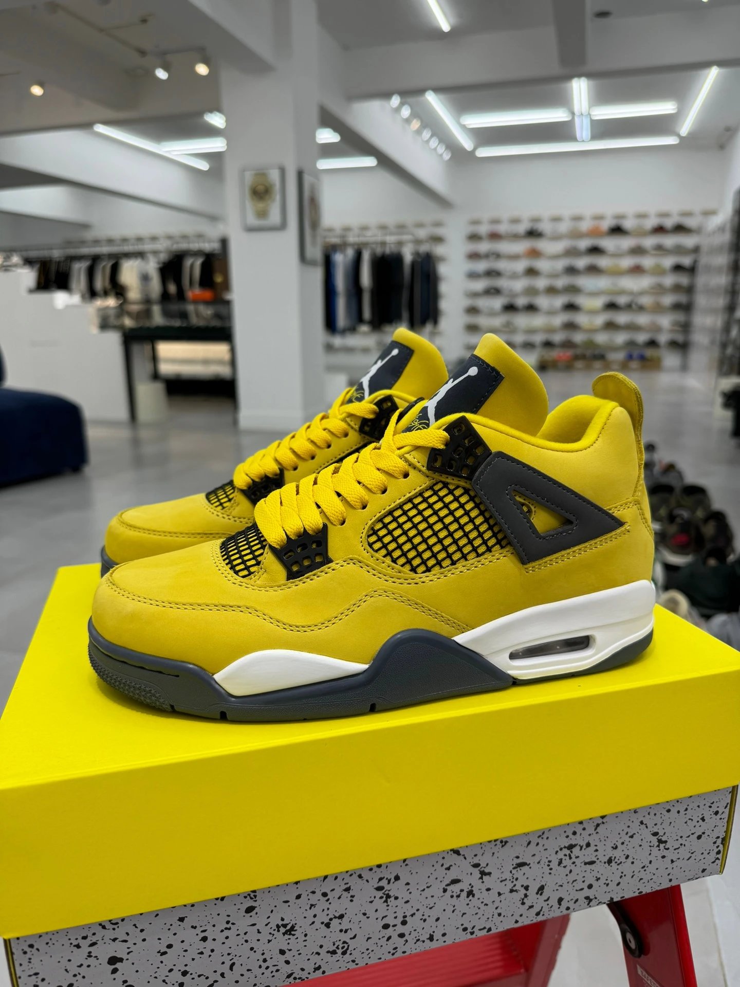 Air Jordan Retro Yellow Black Unisex Sneakers Shoes