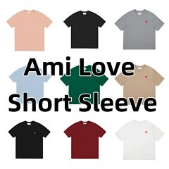 Autumn Classic Small Embroidered Love Short Sleeve