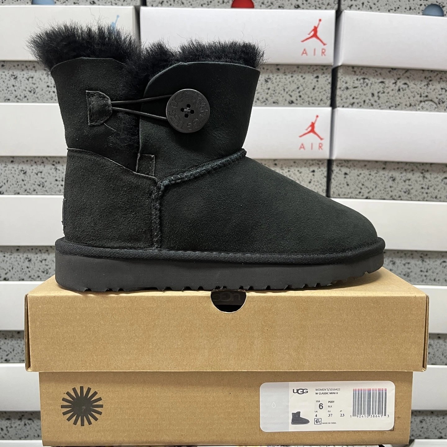 Top UGG 1016422 Wood Buckle Black（35-40） SKU image