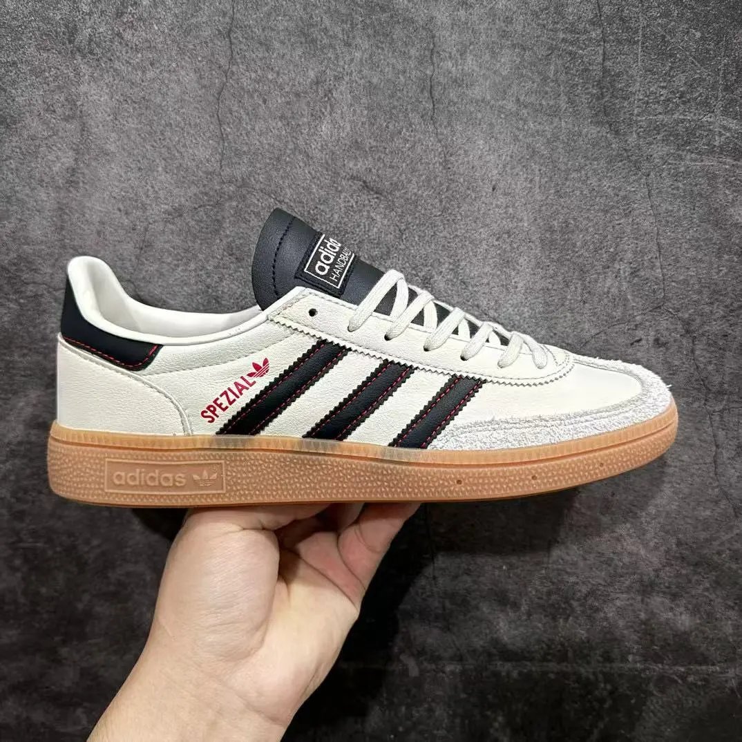 Adidas Spezial White/Black Leather Gum Sole JH6398