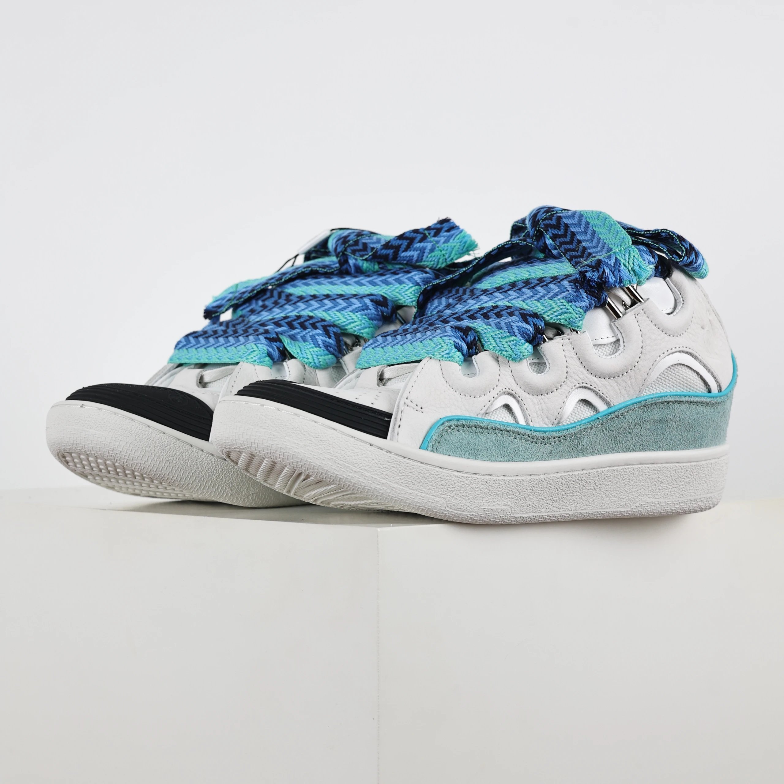Langfan white and blue bread shoes H220040