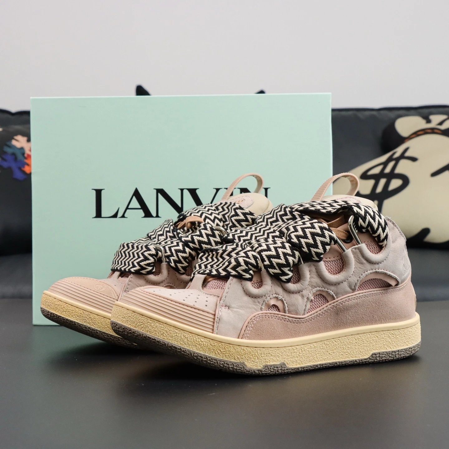 Langfan Pink Bread Shoes A2051