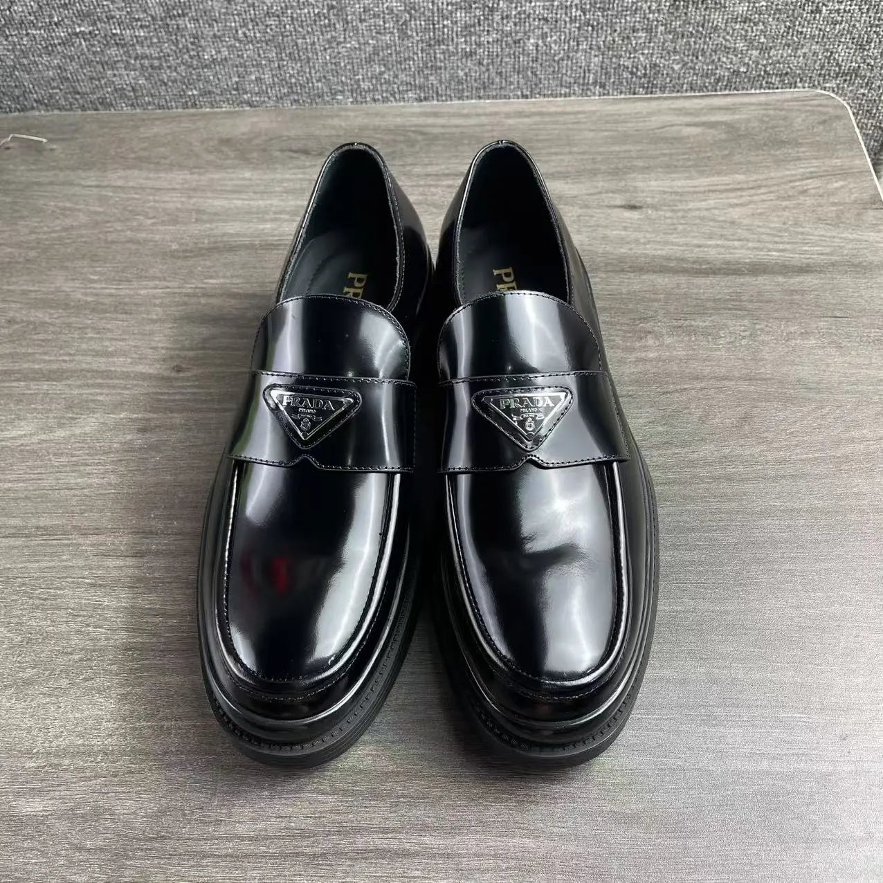 Black Leather Loafers