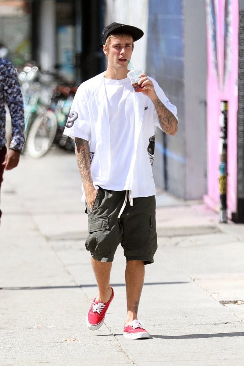 Bieber Collaboration Drawstring Cargo Shorts photo 6