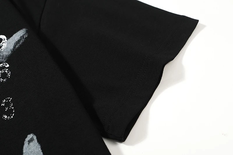 Off-White Handprint Graphic Black T-Shirt - 9