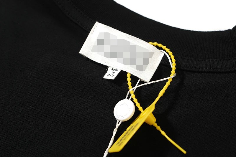 Off-White Handprint Graphic Black T-Shirt - 10