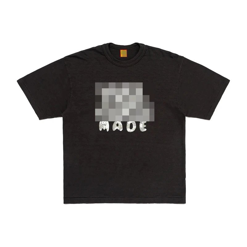 Graphic T-Shirt Camouflage Letter Print