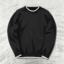 thumbnail for Foreigner Sweater Black and White