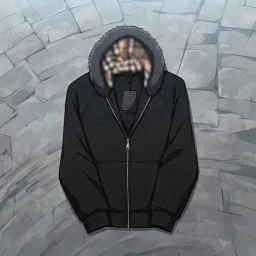 thumbnail for Baobaojia White Label black terry sweatshirt
