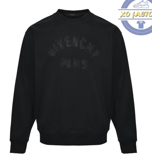 Silicone Letter Crewneck Sweatshirt AS44220